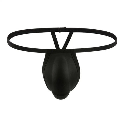 Men’s Padded Thong Briefs – Sponge Cup Support Underwear with T-Back