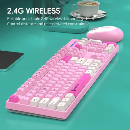 Shipadoo Wireless Gaming Keyboard and Mouse Combo for Laptop, Desktop, and Office Use