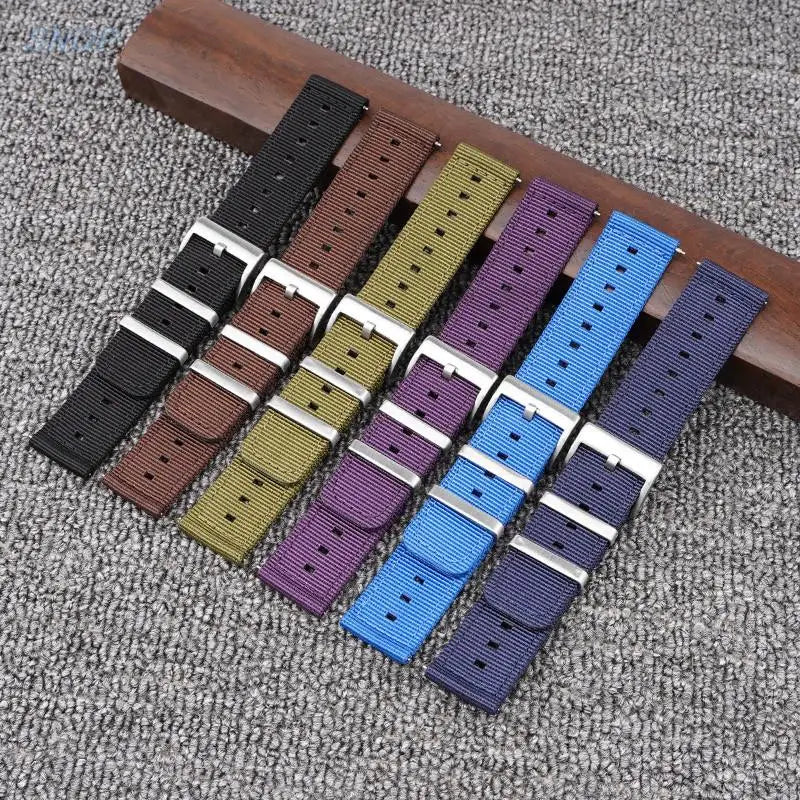 TicWatch Pro 5, Pro 3 & E3 Two-Piece Nylon Band, Twin Metal Keepers