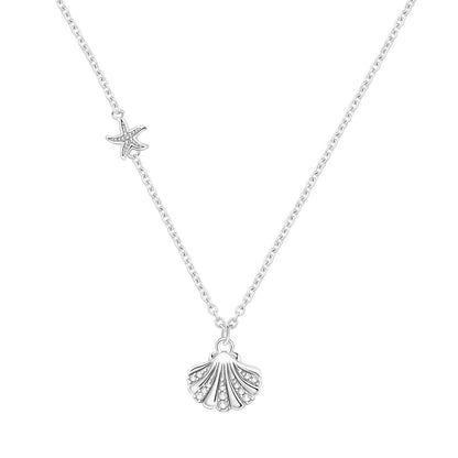 Romantic Pink Crown Heart Pendant Necklace Genuine 925 Sterling Silver Elegant Fine Jewelry for Women Wedding Holiday Presents