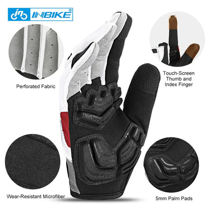 INBIKE Full Finger Gel Padded Touchscreen Gloves