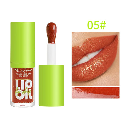 6-Tone Moisturizing Luminous Lip Gloss Oil - 3g Transparent Liquid
