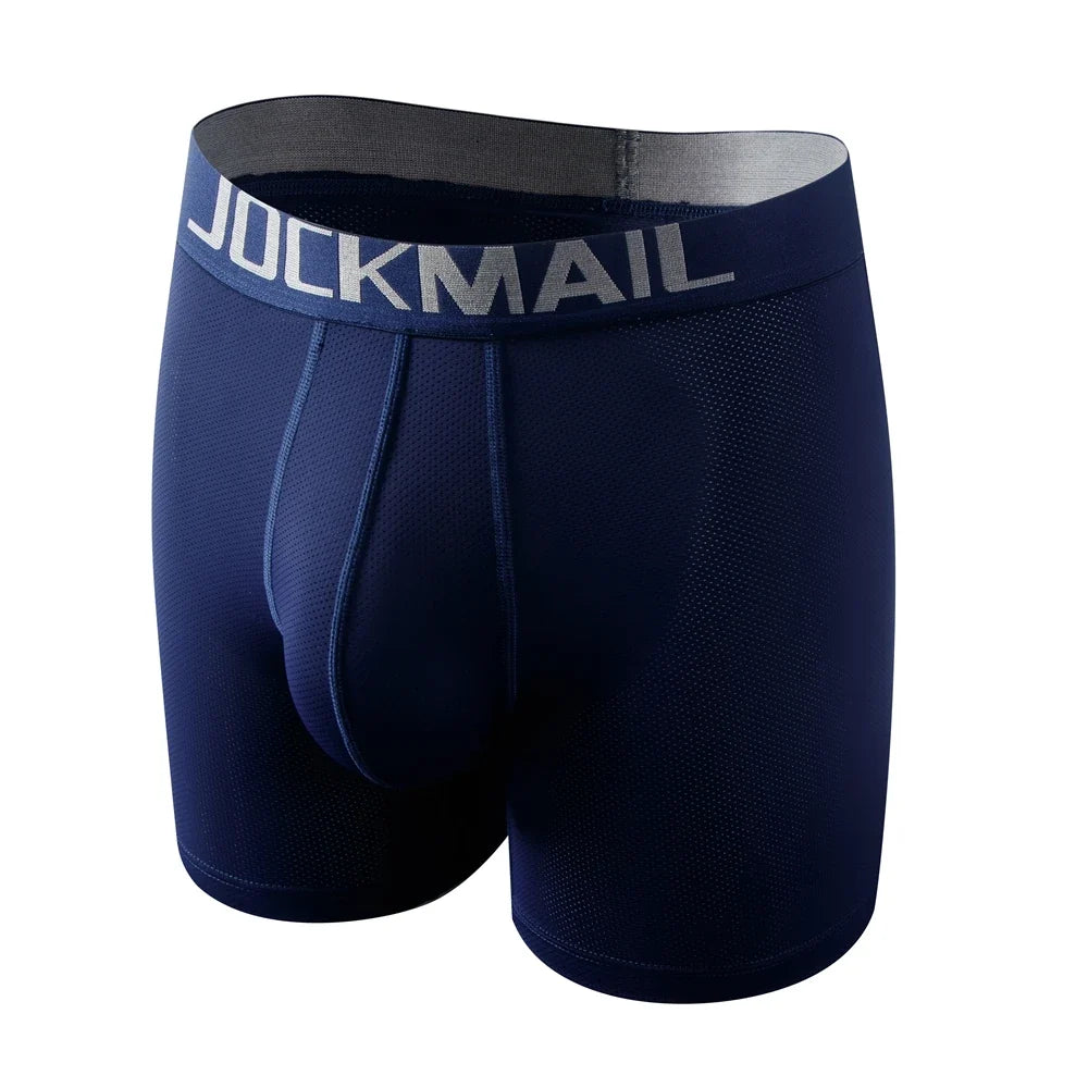 Sexy Men Underwear Men's Boxer 3D Hammock-shaped Pouch Designed Breathable Mesh Panels Men Boxershorts Trunk Male Underpants