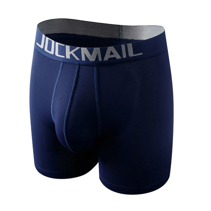 Sexy Men Underwear Men's Boxer 3D Hammock-shaped Pouch Designed Breathable Mesh Panels Men Boxershorts Trunk Male Underpants
