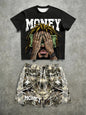 Men's 3D Print Summer Short-Sleeve Set