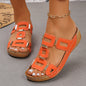 Large Size Roman Style Women's Sandals Open Toe Beach Slippers Summer Wedges Comfortable Outdoor Slip-On Shoes for Women