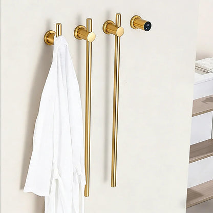 Modern Electric Heated Towel Rack Wall Mounted Bathroom Towel Warmer Heated Towel Rail Heater 3Bars Stainless Steel 220V/110V