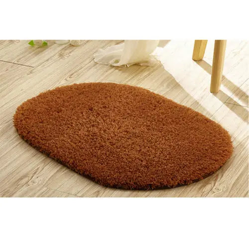 Cashmere Bath Bathroom Bedroom Floor Mat Shower Rug Non-Slip Thicken
