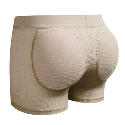 Sexy Men Underwear Boxer Shorts Push Up Padded Underwear Men's Boxers Hip Butt Padded Elastic Truncks Enhancement or As Swimwear