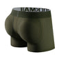 Mesh Mens Padded Underwear Men's Sexy Fashion Ice Silk Mesh Breathable Soft Comfortable Butt Lift Boxer Briefs Underwear