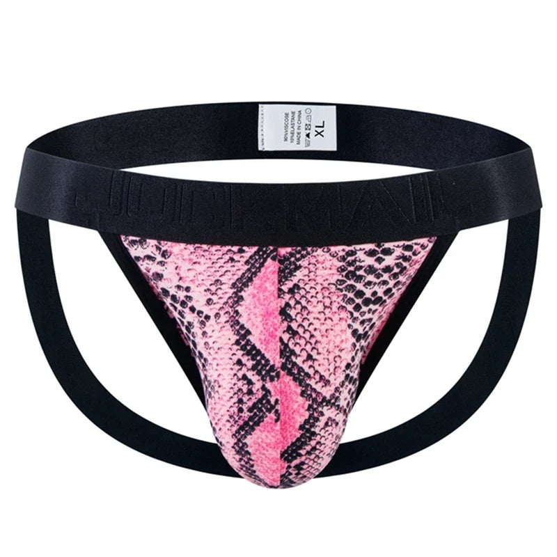 Jockstrap G-string Panties Gay Mens Underwear Bikini Briefs Sexy Panties Leopard Underpants Thong T Back Pantys Lingerie