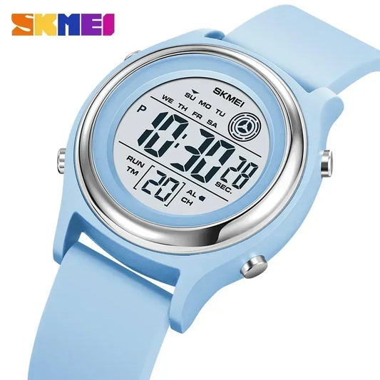 SKMEI Luxury Waterproof Shockproof Sport Countdown Watches Womens Digital Wristwatch for Women Stopwatch Lady Girl Relojes 2094