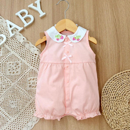 3-18 Month Baby Summer Clothes Rompers Girls Overalls Short Sleeve
