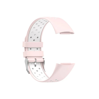 Fitbit Charge 5 & 6 Two-Tone Perforated Silicone Band, Buckle