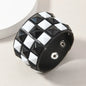18 Color Punk Hip-Hop Three Rows of Square Rivets PU Leather Big Wide