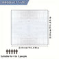 Camping Mat Waterproof Large Foldable Silver Blue Four Season Moisture