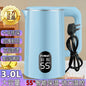 Electric Kettle 3.0L, Double-Layer Anti-Scald Design, Food-Grade Stainless Steel, 1500W Fast Boil, Insulated Handle