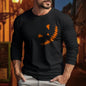 New Helloween Graphic 3D Print Autumn Men's O-Neck T-shirt Casual Long Sleeve Oversized Pullover Fashion Tops Trend Men Clothing
