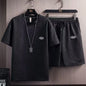 Men's Waffle Summer Casual Tracksuit Set