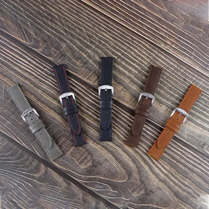Suunto Race, Vertical & 9 Peak Leather Band with Stitching Options