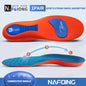 Sport Orthopedic Insoles for Feet Men Women EVA Breathable Shock Absorption Shoes Insole for Running Basketball Sport Care Pads