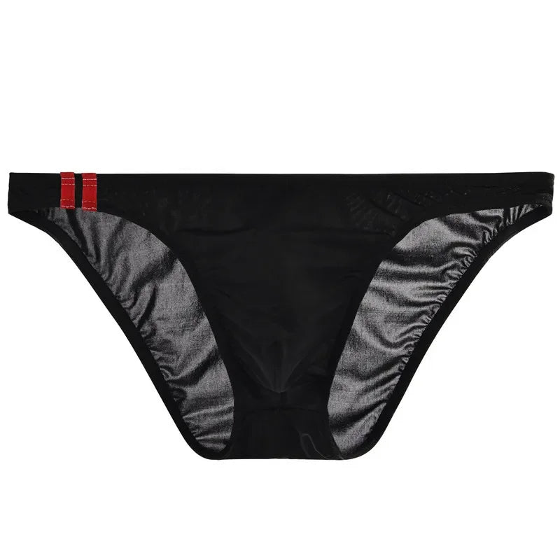 Sexy Men's Panties Transparent Breathable Briefs Low Rise Lingerie Men Bulge Pouch Briefs Underpants Underwear Pump Man