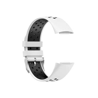 Fitbit Charge 5 & 6 Two-Tone Perforated Silicone Band, Buckle