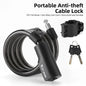 WEST BIKING Bike Foldable Lock Anti-theft Electric E-Bike Chain Padlock Motorcycle Safety Portable Locks Bicycle Accessories