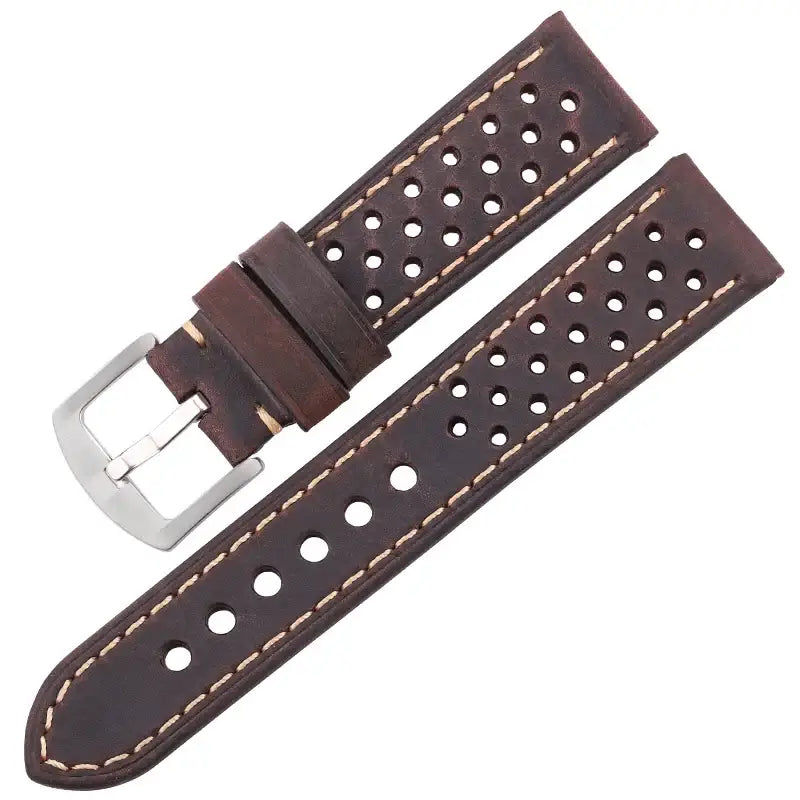 Suunto Race, Vertical & 9 Peak Perforated Leather Rally Band