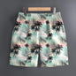 Men's Hawaiian 3D Summer Cool Leaf Pattern Beach Shorts Quick Dry Outdoor Leisure Sports Shorts Fashion Men's Shorts