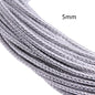 5m 3/4/6mm Braided Leather Cord Rope Strip Thread for DIY Pendant Neck Weaving Bracelet Jewelry Making Supplies Crafts Accessory