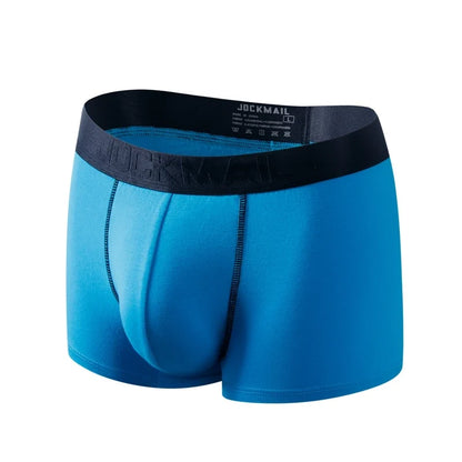 Underwear Men Boxer Briefs Mesh Pouch Penis Scrotum Separation U Convex Unterhosen Herren Boxers Hombre Boxershorts Breathable