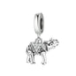 Hot Sale 925 Sterling Silver Dog Cat Cute Pet Animals Pendant Birthday Party Gift for Women Bangle Bracelet Necklace DIY Jewelry