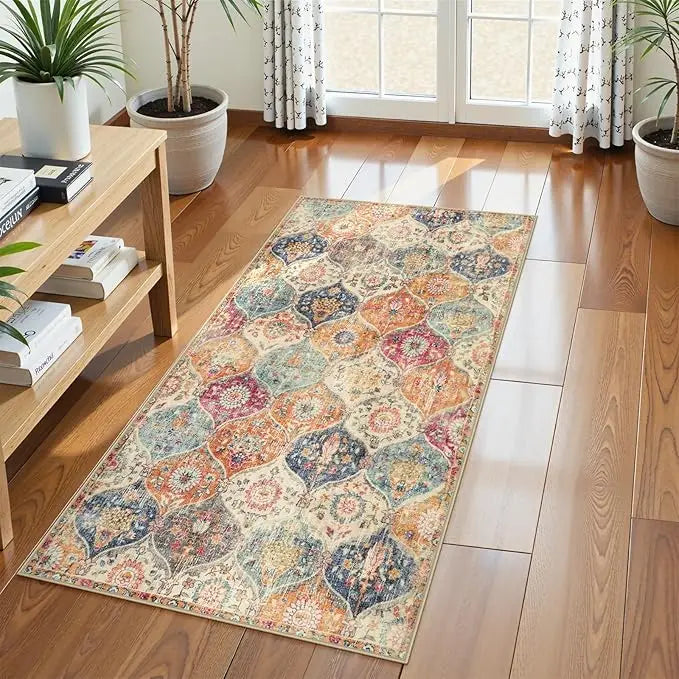 Bohemia Trellis Hallway Rug Runner Rug Kitchen for Hallways Vintage