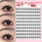 100/120pcs Self-Adhesive Eyelash Cluster Set Doll & Cat Eye Styles, Wispy, Curved, Lightweight, Natural to Glamorous Look