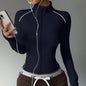 Women’s Seamless Long Sleeve Zip Yoga Jacket