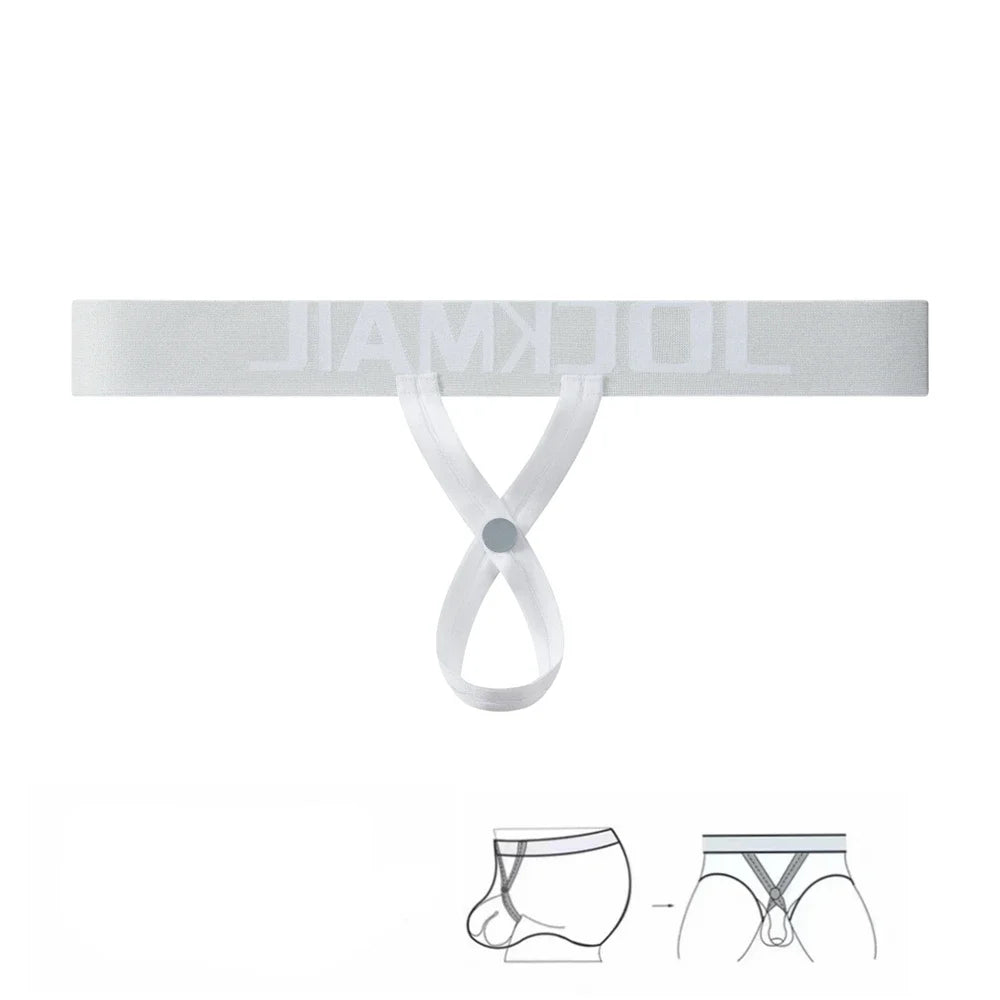 Mens Panties Cockring Thongs Sexy Penis Silicone O Ring Bondage Gay Underwear Buttocks Underpants Open Butt Lingerie