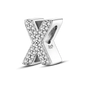 Fit Original Bangle Bracelet DIY A-Z Alphabet Charms Bead 925 Sterling Silver CZ Zircon LOVE Letter Dangle Pendant Jewelry Gift