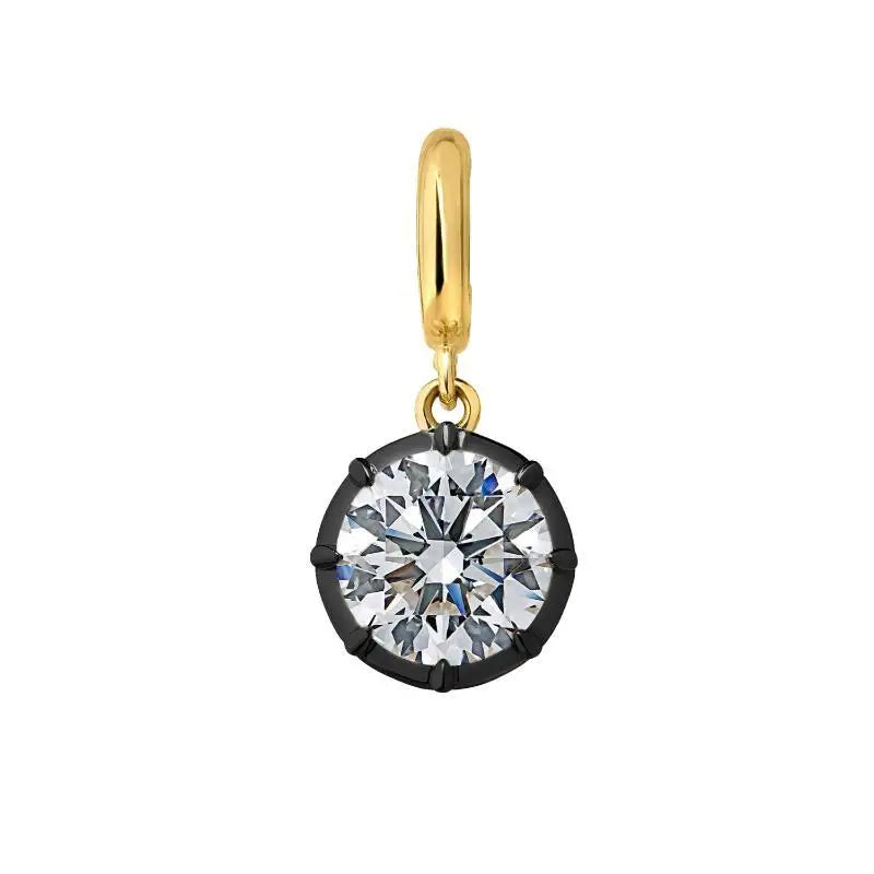 Minimalist Women's Geometric White Zircon Necklace Thin Bead Chain Pendant Non-fading for Casual Wear Birthday Gift