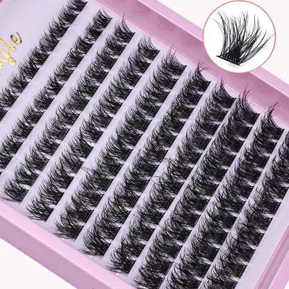 Lash Clusters D Curl Individual Lashes Fluffy Volume DIY Eyelash Extensions Thick Cluster Lashes for Home Use