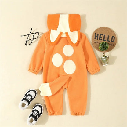 Cartoon Blue Orange Dog Costume for Toddler Baby Boys Girls Halloween