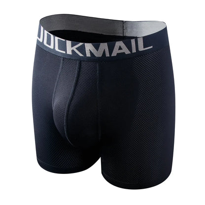 Sexy Men Underwear Men's Boxer 3D Hammock-shaped Pouch Designed Breathable Mesh Panels Men Boxershorts Trunk Male Underpants