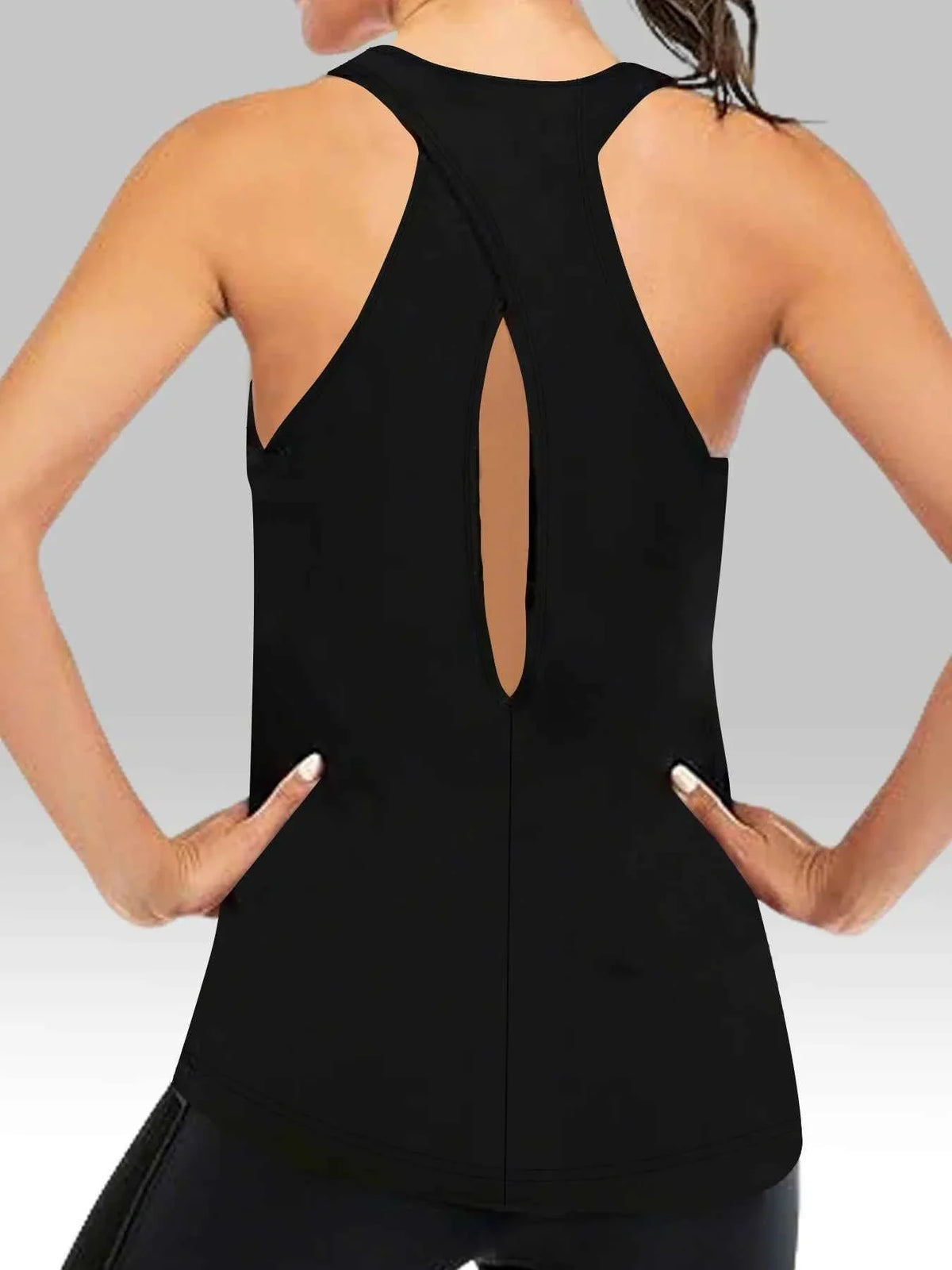 Super Soft Cross Backless Racerback Yoga Tops