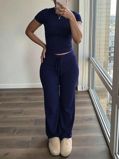 Casual Women's Matching Sets Vestido Deportivo Fitness Two Piece