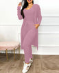 Jumpsuit & Coat Set Autumn Women Drawstring Pocket Pants Sets One