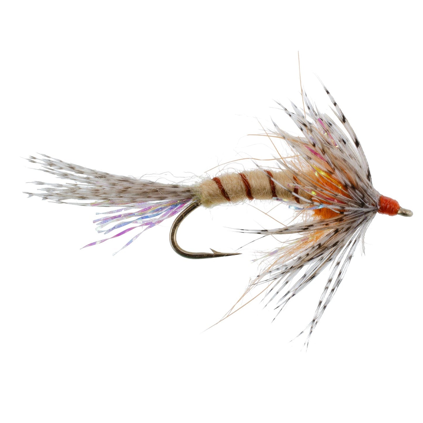 Orange Shakey Bealy Fall Soft Hackle Wet Fly - 6 Flies Hook Size 10