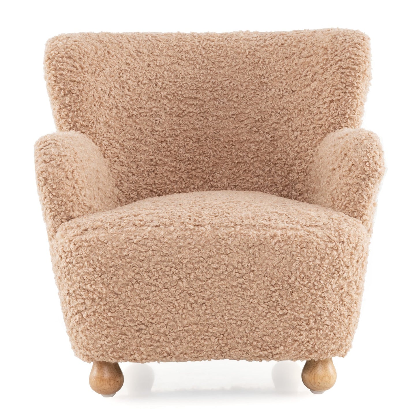 Sherpa Kids Sofa Comfy Toddler Armchair with Solid Rubber Wood Legs