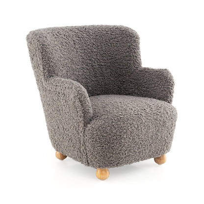 Sherpa Kids Sofa Comfy Toddler Armchair with Solid Rubber Wood Legs
