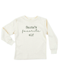 Santa's Favorite Elf Organic Kids T-Shirt Long Sleeve