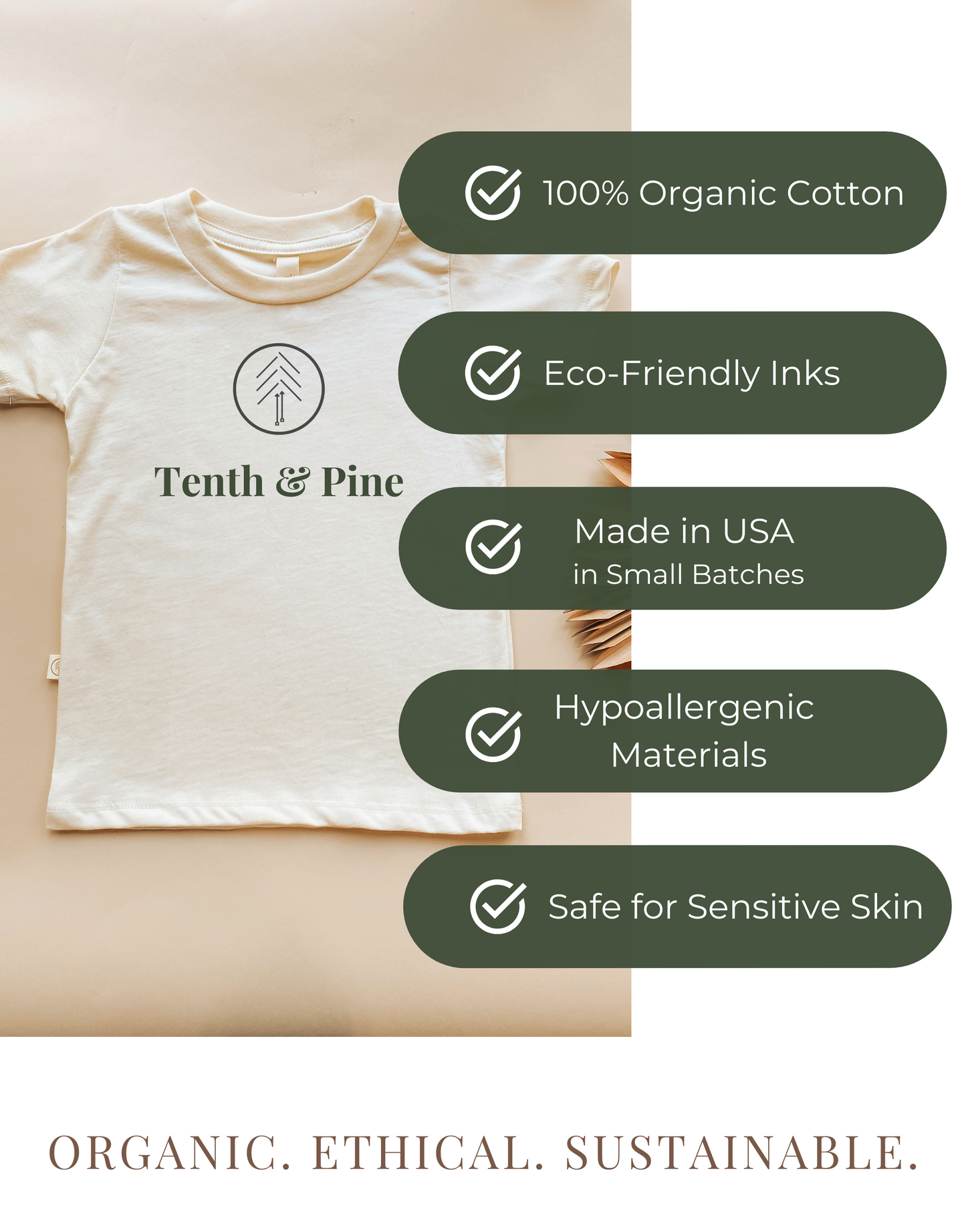 Seashell Organic Kids T-shirt